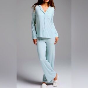 SKIMS Light Blue Pajama Set